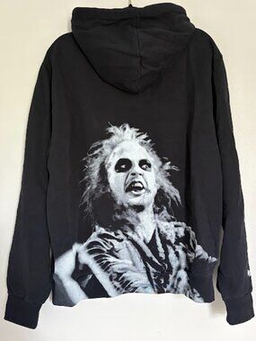 Welcome Skateboards Hoodie X-Large Black Beetlejuice Collab Alt Skater Skate